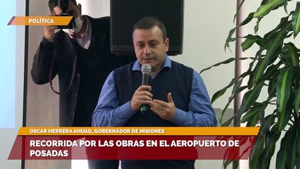 Recorrida por las obras en el aeropuerto de Posadas