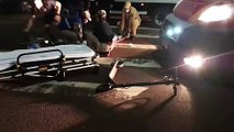 Homem de patinete elétrico se fere em colisão com moto na Av. Tancredo Neves