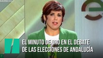 Teresa Rodríguez: El minuto de oro en el debate de las elecciones de Andalucía