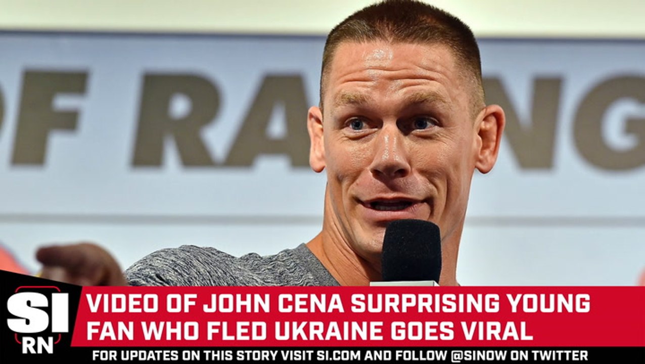Video of John Cena Surprising Young Fan Who Fled Ukraine Goes Viral