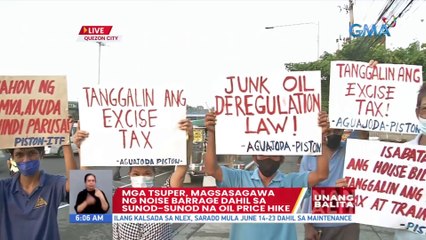 Mga tsuper, magsasagawa ng noise barrage dahil sa sunod-sunod na oil price hike | UB