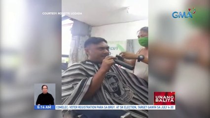 Barbershop, may libreng pa-videoke sa mga nagpapagupit | UB