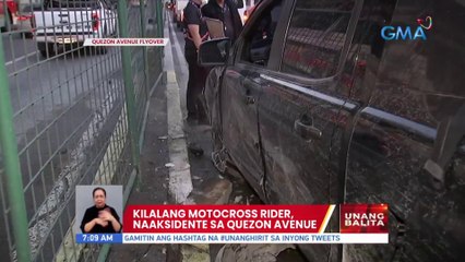 Kilalang motorcross rider, naaksidente sa Quezon Avenue | UB