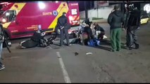 Motociclista fica ferido após colisão no Bairro Coqueiral, em Cascavel