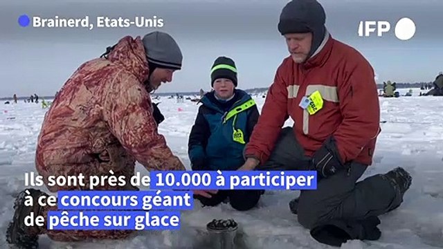 Etats-Unis: des milliers de participants au plus grand concours de pêche sur glace au monde