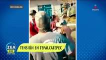 Civiles se enfrentaron con militares en Tepalcatepec