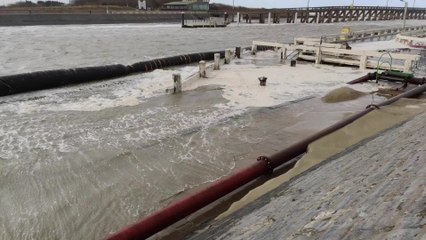 La tempête Corrie frappe la côte belge de la mer du Nord