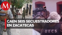 En Zacatecas, detienen a seis personas por secuestro y decomisan armas de alto calibre