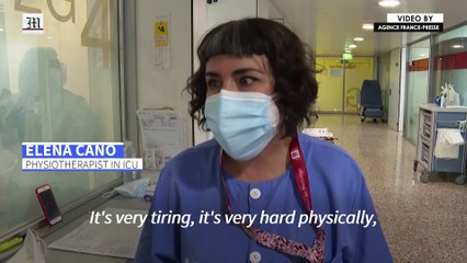 Spain ICU staff exhausted by Covid battle