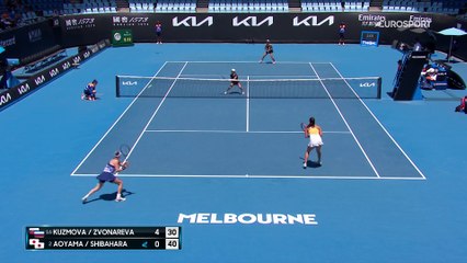 V. Zvonareva/V. Kuzmova - S. Aoyama/E.Shibahara - Highlights Open d'Australie