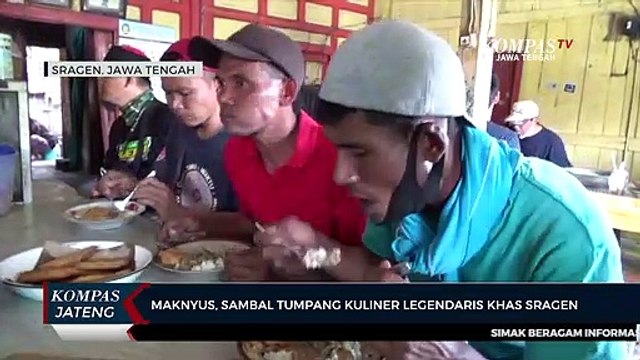 Maknyus, Sambal Tumpang Kuliner Legendaris Khas Sragen