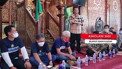Ganjar Pranowo Blusukan ke Banyuasin, Dikenalkan Bupati ke Warga Sebagai Capres