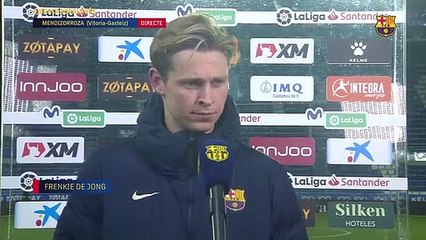 Declaraciones de Frenkie de Jong tras el Alavés-Barça / FCB