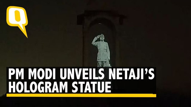 Netaji Subhash Chandra Bose’s Hologram Statue Unveiled by PM Modi at India Gate