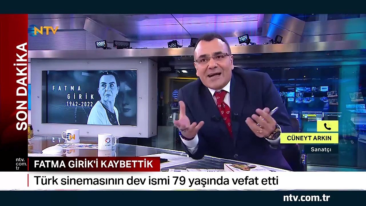 Fatma Girik'in ölümünün ardından Cüneyt Arkın canlı yayında bağıra bağıra ağladı