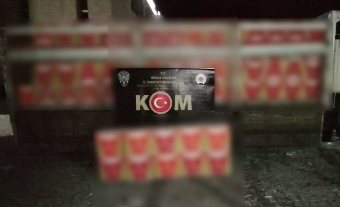 Niğde'de 9 milyon adet makaron ele geçirildi