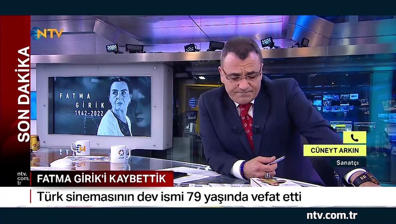 Cüneyt Arkın gözyaşlarına boğuldu: ''Fatma Girik benim can yoldaşımdı''
