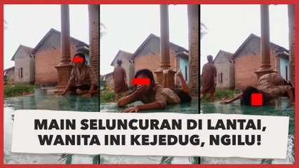 Iseng Main Seluncuran di Lantai, Wanita Ini Alami Hal Tak Terduga, 'Sakit Banget Itu'