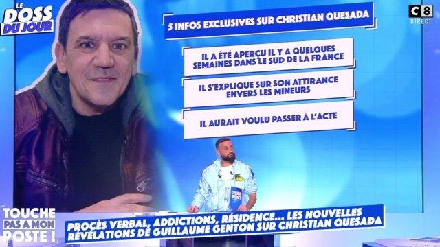FEMME ACTUELLE - Christian Quesada : le procès verbal glaçant de son audition face au juge dévoilé dans TPMP