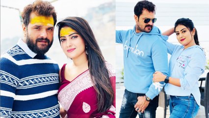 खेसारी लाल के साथ रोमेंटिक पोज़ देते हुए नजर आ रही एक्ट्रेस है कौन ,जानिए यहाँ