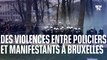 Les images des heurts qui ont éclaté à Bruxelles entre policiers et opposants aux restrictions sanitaires