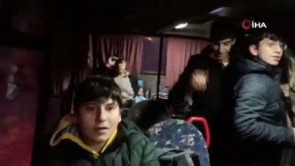 Kamp yapmak için gittikleri dağda mahsur kalan gençler kurtarıldı