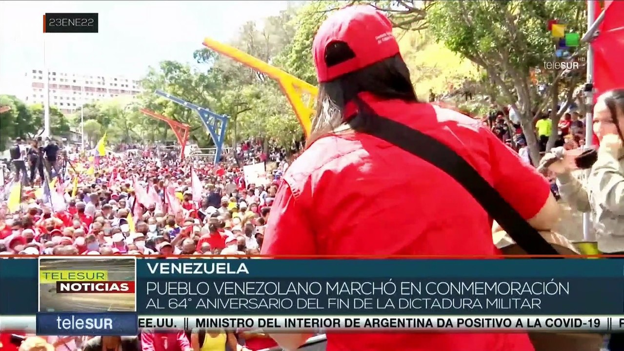 Venezolanos conmemoran el 64 aniversario del fin de la dictadura de Pérez Jiménez