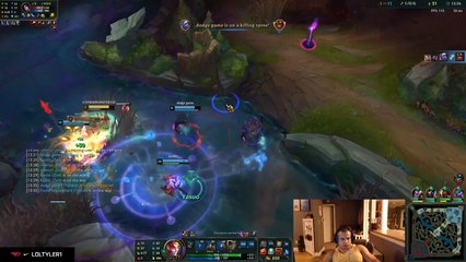 Jugada de Tyler1 con Rakan