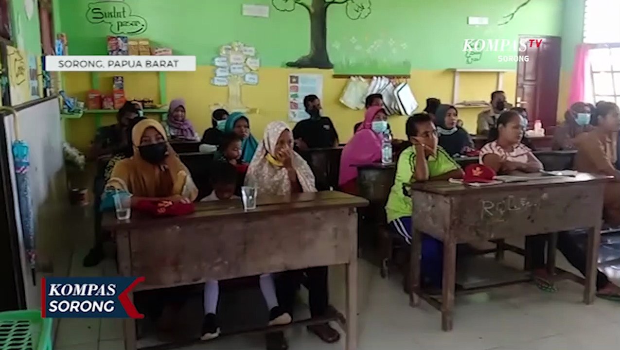 Polres Sorong Sosialisasi Vaksinasi Covid-19 Bagi Anak Di Sekolah