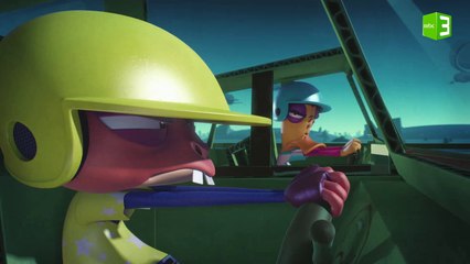 سباق سيارات مثير بين سنجوب وبطبوط