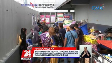 Mga stranded na katutubo sa Manila North Port dahil hindi bakunado o kulang sa requirements, nakatakda nang umuwi ngayong gabi | 24 Oras