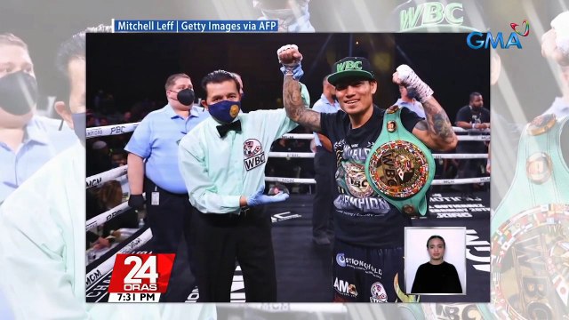 Pinoy boxer na si Mark Magsayo, itinanghal na WBC Featherweight Champion matapos talunin ang amerikanong si Gary Russell, Jr. | 24 Oras