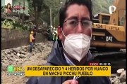 Machu Picchu: huaico deja hasta el momento cuatro heridos, un desaparecido y graves daños