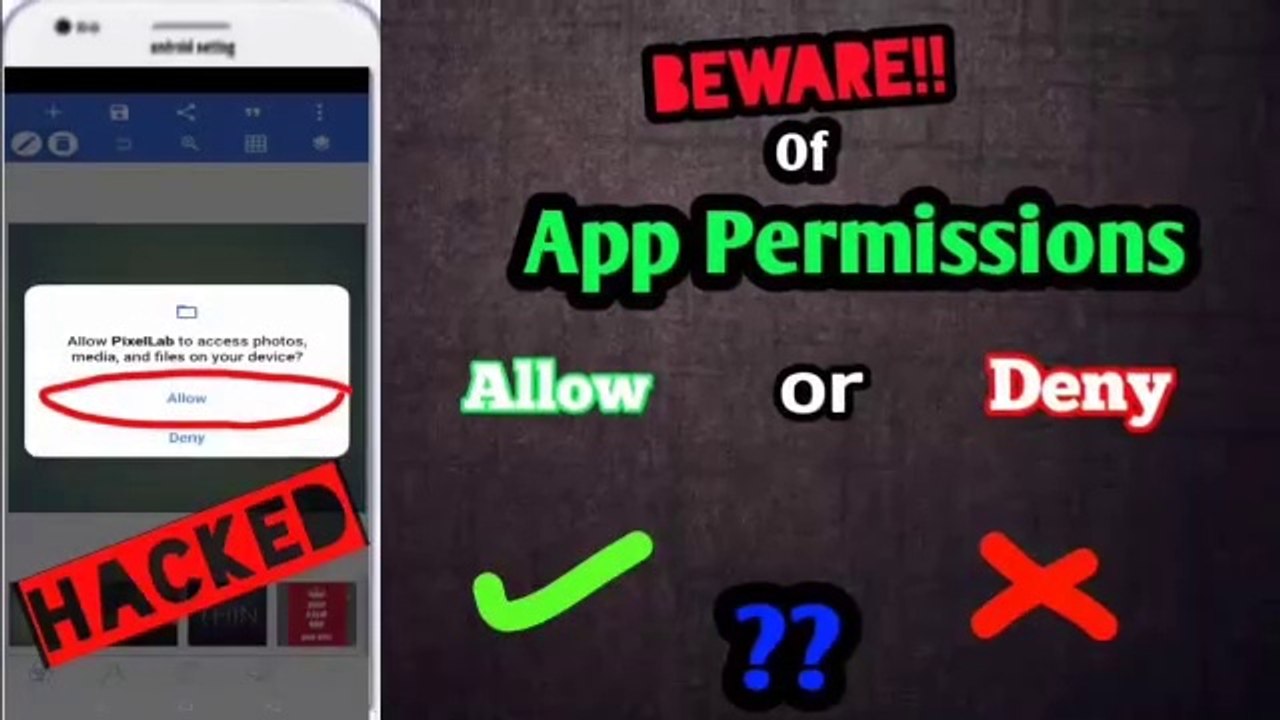 App permission |allow or deny|what to do?