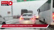 Kar yağışı İstanbul'un Avrupa yakasında etkili oluyor