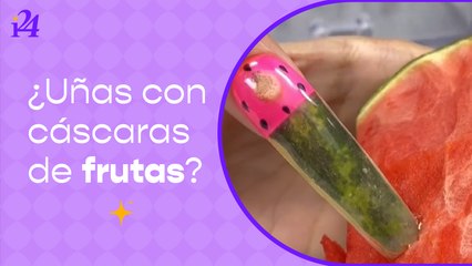 Uñas con cáscaras de frutas: ¿Te atreverías a usar este tipo de manicura?