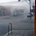 Moradores registram chuva de granizo no município Campos Sales