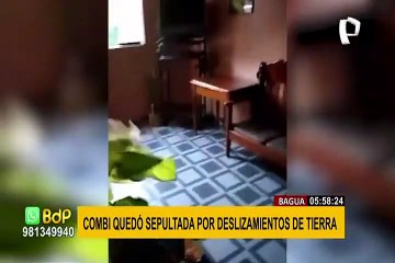 Bagua: combi repleta de pasajeros quedó sepultada por deslizamiento de tierra