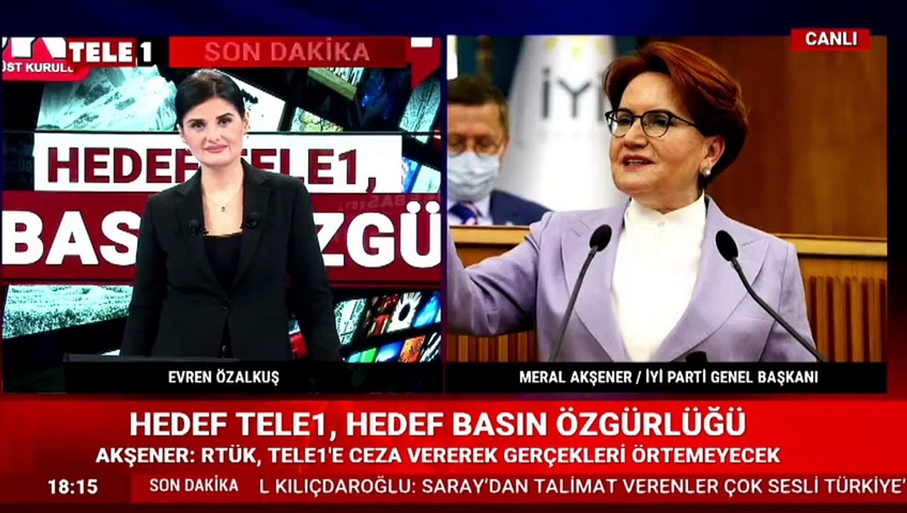 Akşener RTÜK'ün TELE1 cezasını değerlendirdi: Siz bizlere nefes oldunuz!