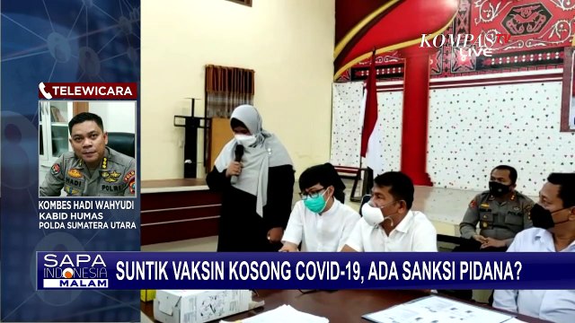 Polisi Belum Tetapkan Status Tersangka Pelaku Penyuntikan Vaksin Kosong di Sumut, Ini Alasannya