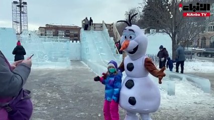 متاهة من الجليد نشاط ترفيهي لسكان مينيسوتا