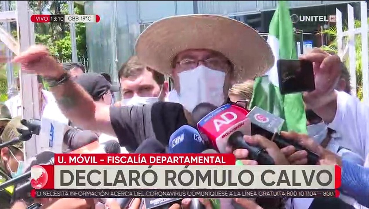 Rómulo Calvo declaró por más de tres horas en la Fiscalía: "Me declaro perseguido político"