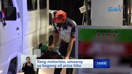 Ilang motorista, umaaray sa bagong oil price hike | Saksi