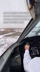 Ce pilote atterrit avec un vent de côté très puissant