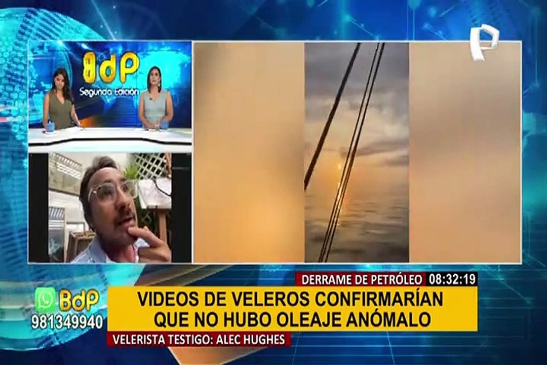 Velerista sobre el día del derrame de petróleo: "El mar estaba con aceite y no había oleaje anómalo"