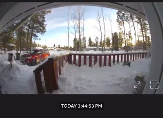 Ring Camera Catches Massive Roof Avalanche