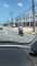 Bicyclist Being Towed by Motorcyclist Takes a Tumble