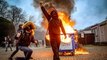 Protests against COVID-19 restrictions turn violent in Belgium as police fire tear gas and water cannons