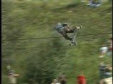 Person Falls While Attempting Backflip on Mountain Board