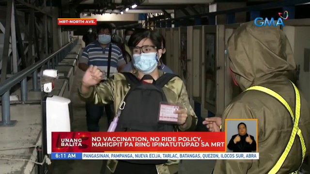 'No vaccination, no ride' policy, mahigpit pa ring ipinatutupad sa MRT | UB